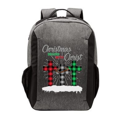 Christmas Begins With Christ Jesus Birthday Vector Backpack