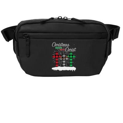 Christmas Begins With Christ Jesus Birthday Crossbody Pack