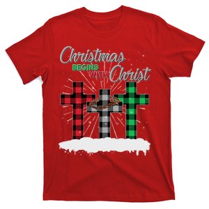 Christmas Begins With Christ Jesus Birthday T-Shirt