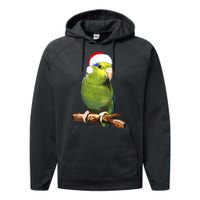 Christmas Bird Parrot Performance Fleece Hoodie