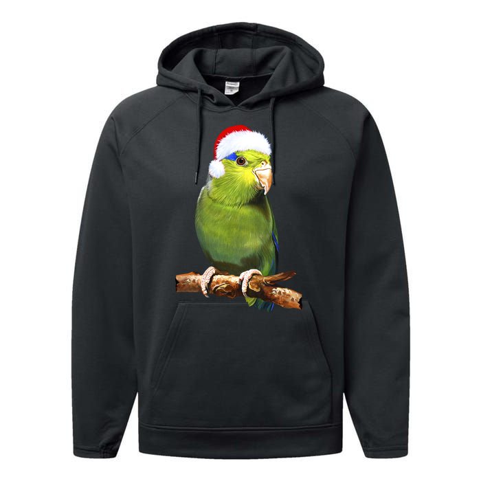 Christmas Bird Parrot Performance Fleece Hoodie