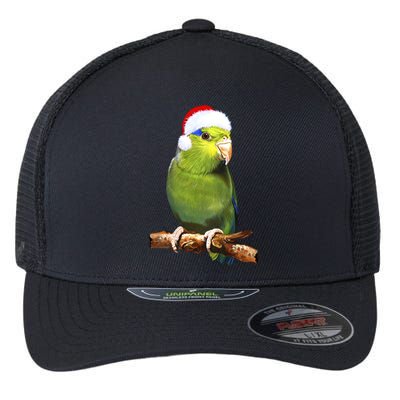 Christmas Bird Parrot Flexfit Unipanel Trucker Cap