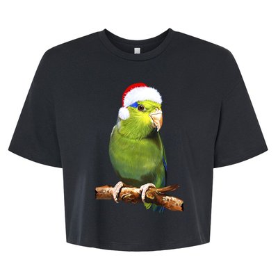 Christmas Bird Parrot Bella+Canvas Jersey Crop Tee