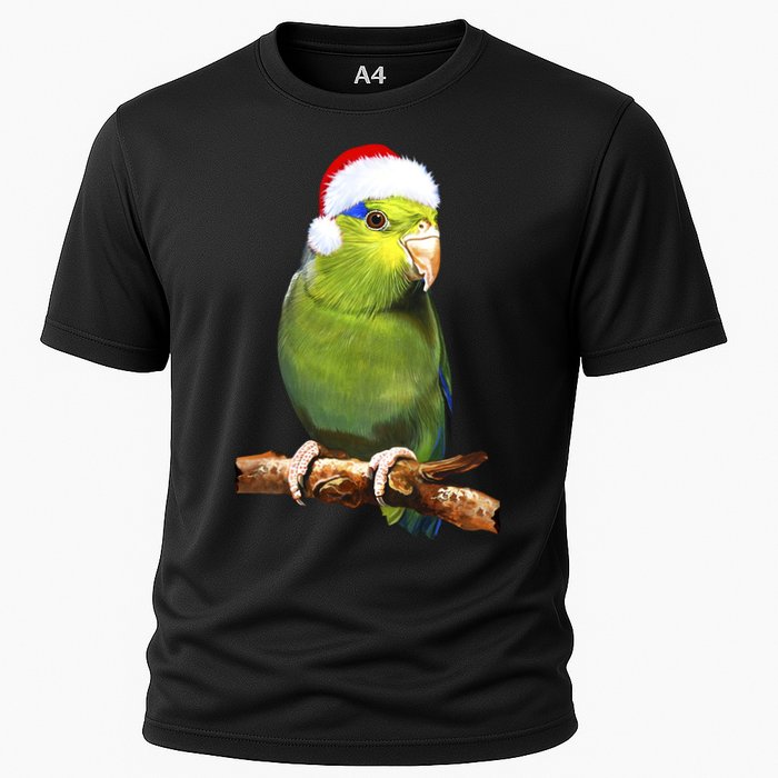 Christmas Bird Parrot Cooling Performance Crew T-Shirt