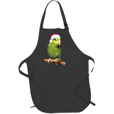 Christmas Bird Parrot Full-Length Apron With Pockets