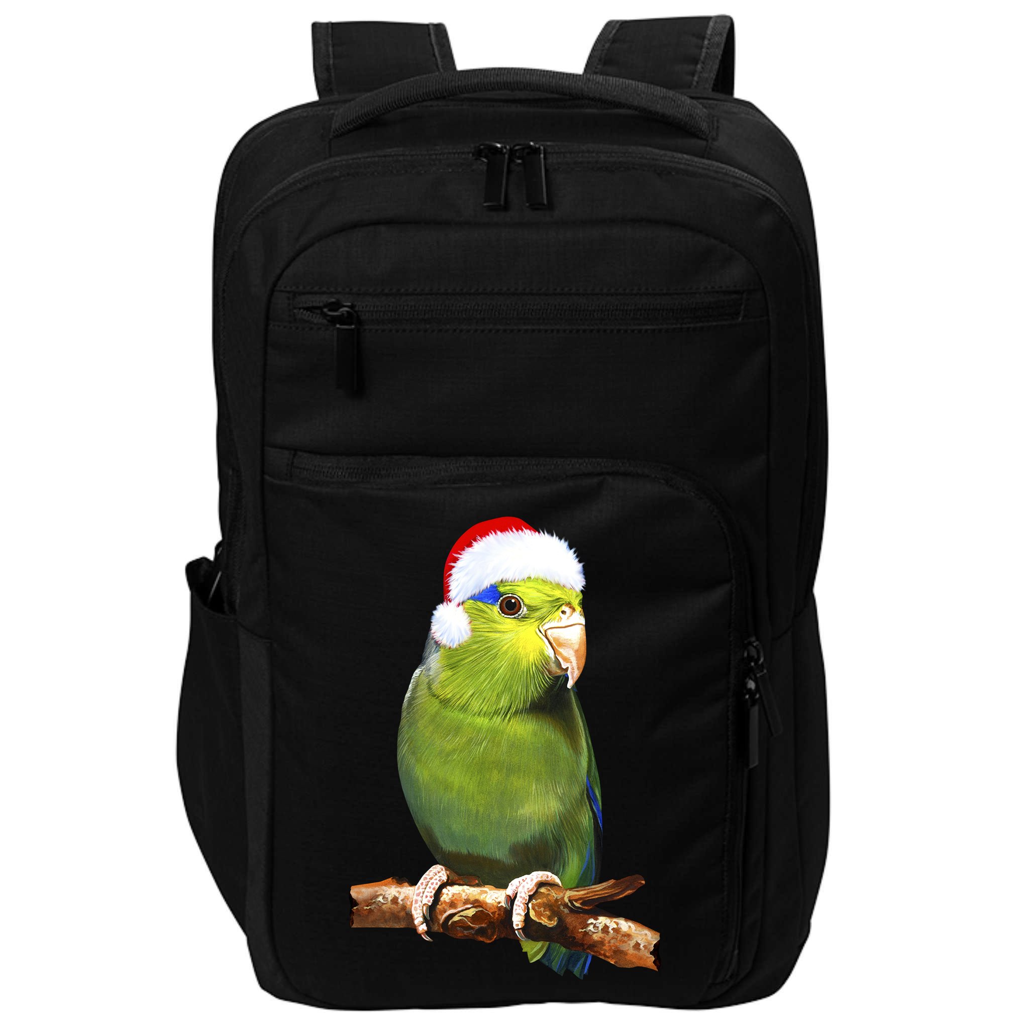 Christmas Bird Parrot Impact Tech Backpack