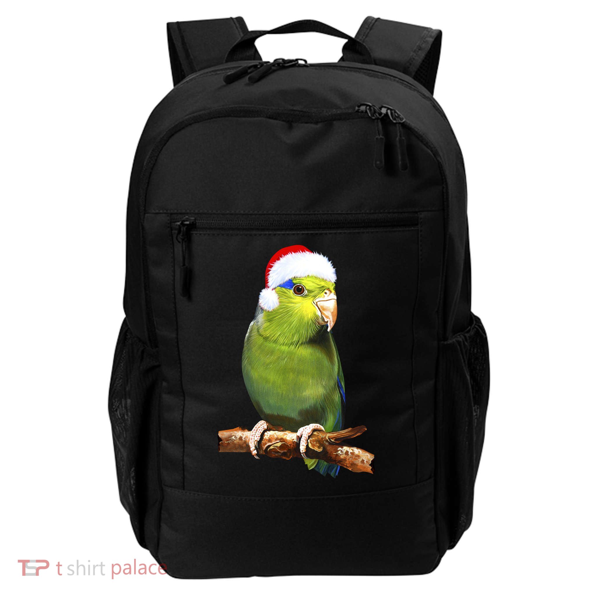Christmas Bird Parrot Daily Commute Backpack