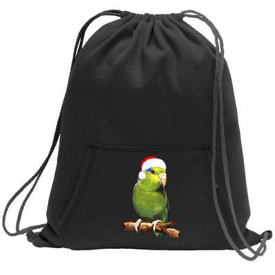 Christmas Bird Parrot Sweatshirt Cinch Pack Bag