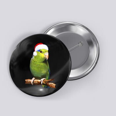 Christmas Bird Parrot Button