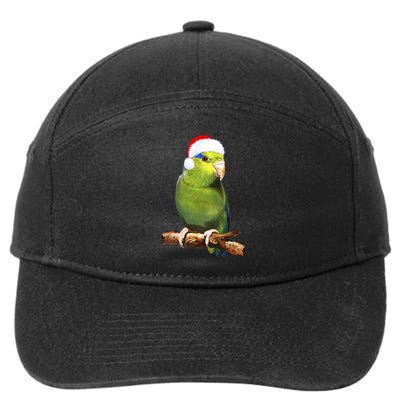 Christmas Bird Parrot 7-Panel Snapback Hat