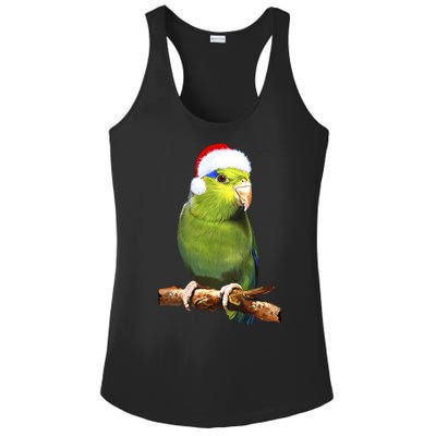 Christmas Bird Parrot Ladies PosiCharge Competitor Racerback Tank