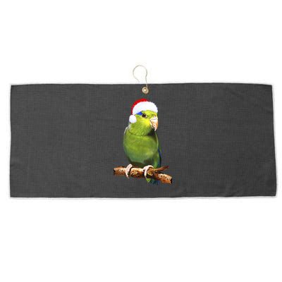 Christmas Bird Parrot Large Microfiber Waffle Golf Towel