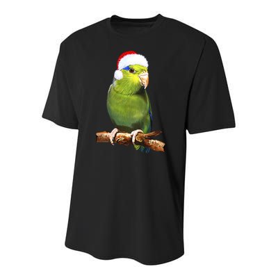 Christmas Bird Parrot Youth Performance Sprint T-Shirt