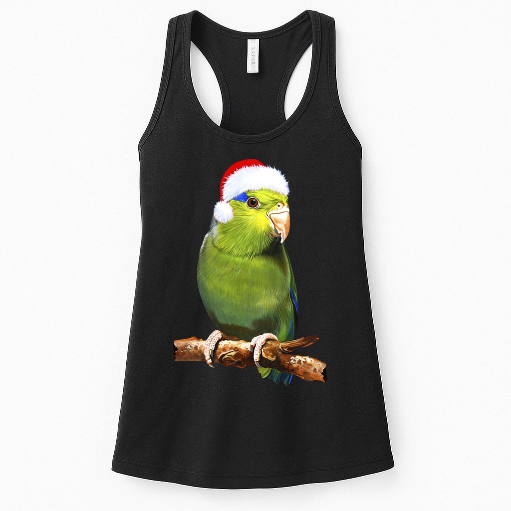 Christmas Bird Parrot Womens Tank Top