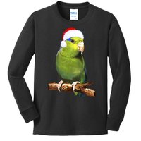 Christmas Bird Parrot Kids Long Sleeve Shirt