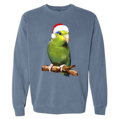 Christmas Bird Parrot Garment-Dyed Sweatshirt