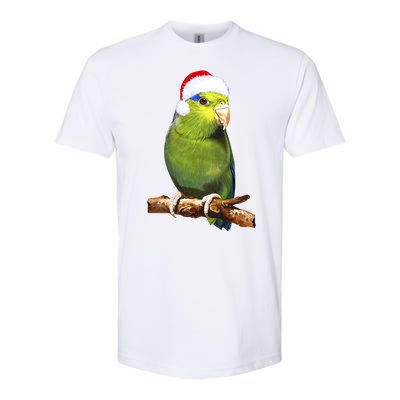 Christmas Bird Parrot Softstyle® CVC T-Shirt