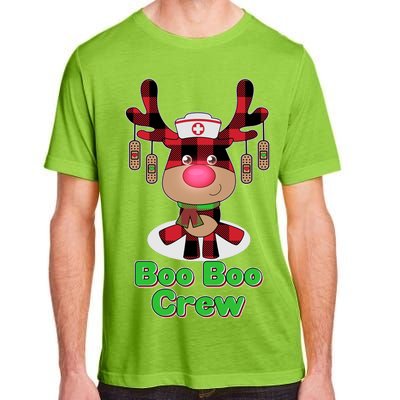 Christmas Boo Boo Crew Reindeer Nurse  Adult ChromaSoft Performance T-Shirt