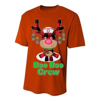 Christmas Boo Boo Crew Reindeer Nurse  Performance Sprint T-Shirt