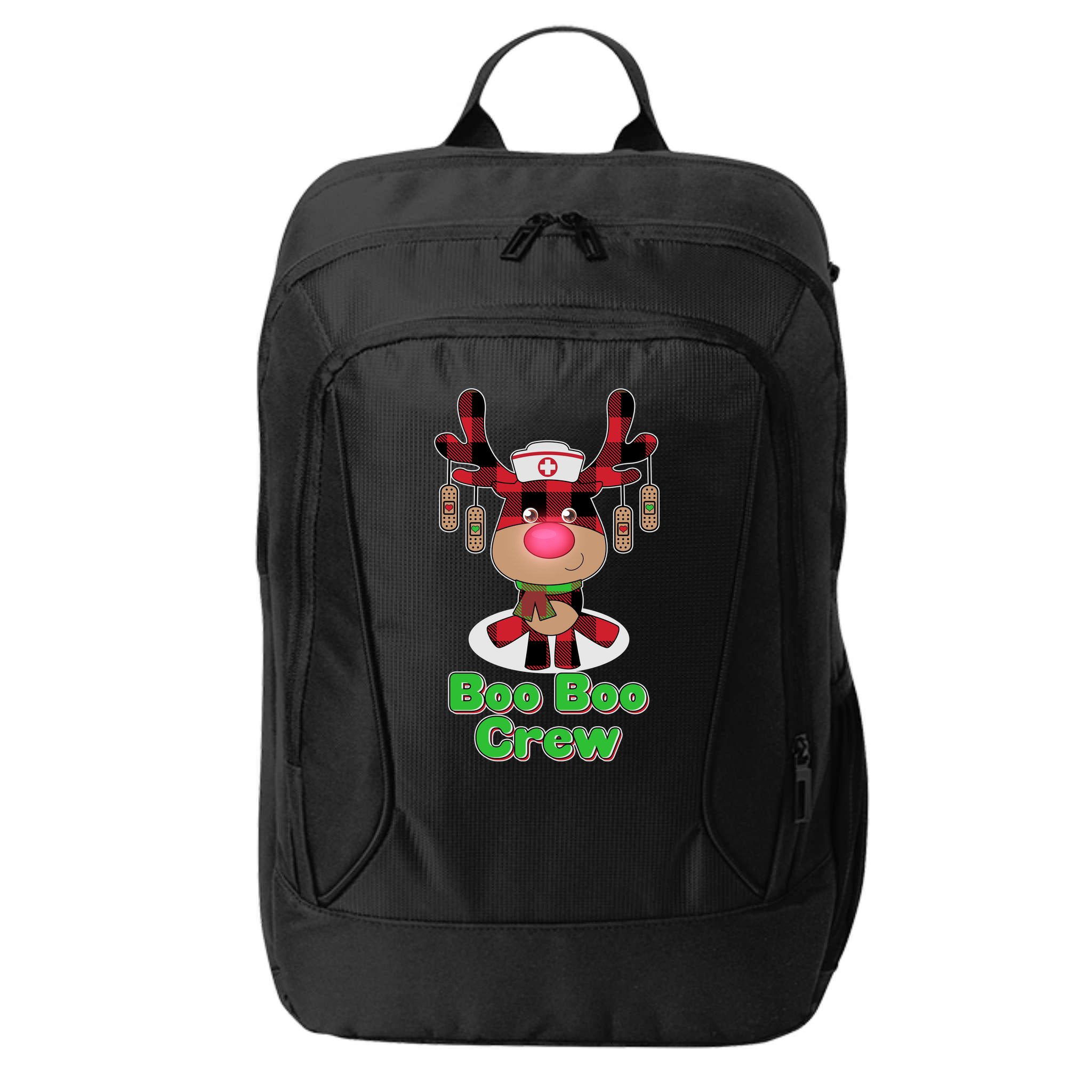 Christmas Boo Boo Crew Reindeer Nurse  City Backpack
