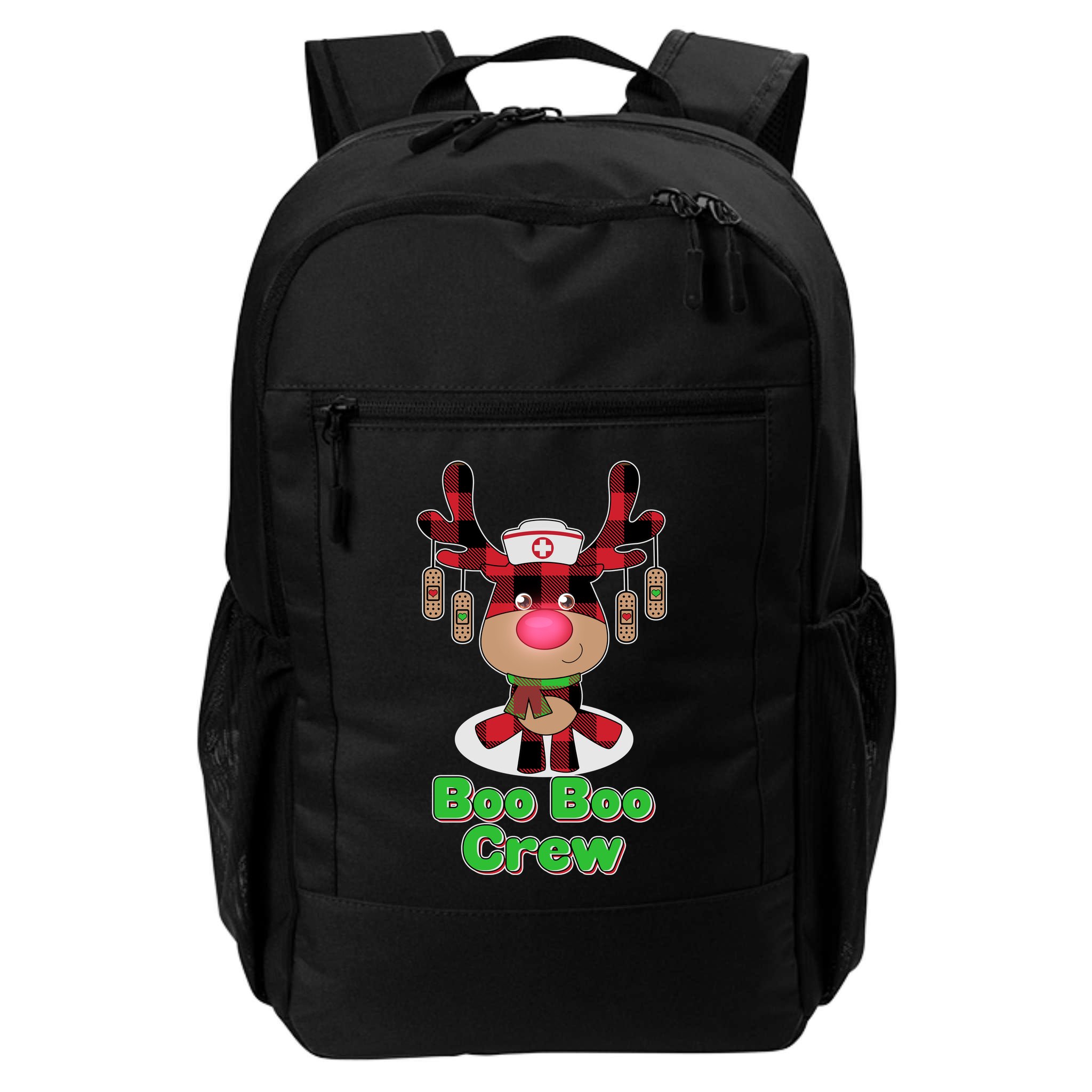 Christmas Boo Boo Crew Reindeer Nurse  Backpack