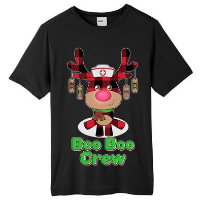 Christmas Boo Boo Crew Reindeer Nurse  Tall Fusion ChromaSoft Performance T-Shirt