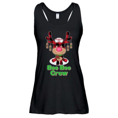Christmas Boo Boo Crew Reindeer Nurse  Ladies Essential Flowy Tank