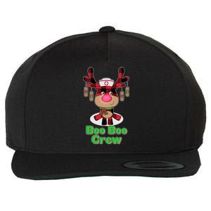 Christmas Boo Boo Crew Reindeer Nurse  Wool Snapback Cap