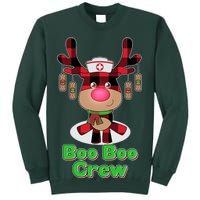 Christmas Boo Boo Crew Reindeer Nurse  Sweatshirt