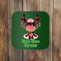 Christmas Boo Boo Crew Reindeer Nurse  Coaster