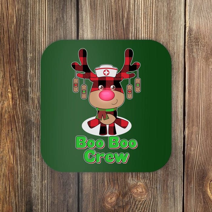 Christmas Boo Boo Crew Reindeer Nurse  Coaster