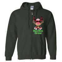 Christmas Boo Boo Crew Reindeer Nurse  Full Zip Hoodie