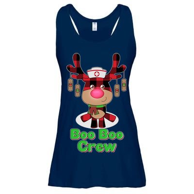 Christmas Boo Boo Crew Reindeer Nurse  Ladies Essential Flowy Tank