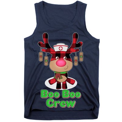 Christmas Boo Boo Crew Reindeer Nurse  Tank Top