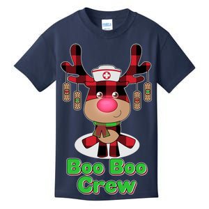 Christmas Boo Boo Crew Reindeer Nurse  Kids T-Shirt