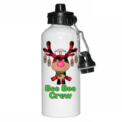 Christmas Boo Boo Crew Reindeer Nurse  Aluminum Water Bottle