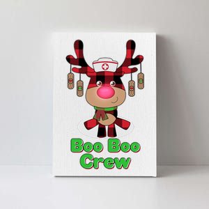 Christmas Boo Boo Crew Reindeer Nurse  Canvas