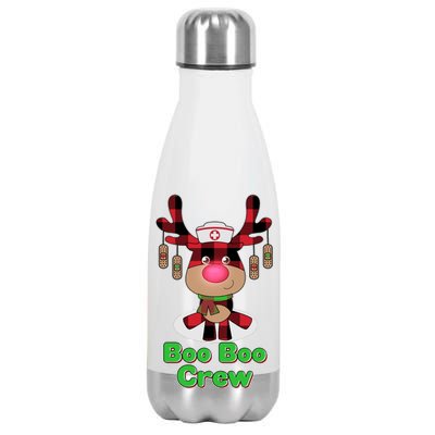 Christmas Boo Boo Crew Reindeer Nurse  Stainless Steel Insulated Water Bottle