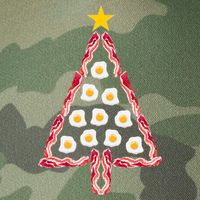 Christmas Breakfast Tree Bacon And Eggs Legacy Tie Dye Trucker Hat