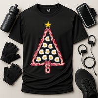 Christmas Breakfast Tree Bacon And Eggs Performance Shirt