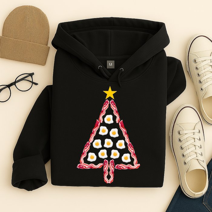 Christmas Breakfast Tree Bacon And Eggs Hoodie