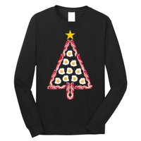 Christmas Breakfast Tree Bacon And Eggs Long Sleeve Shirt