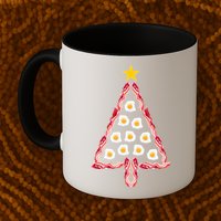 Christmas Breakfast Tree Bacon And Eggs Mug