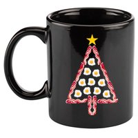 Christmas Breakfast Tree Bacon And Eggs 11oz C Handle Ceramic Mug