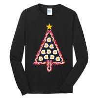 Christmas Breakfast Tree Bacon And Eggs Tall Long Sleeve T-Shirt