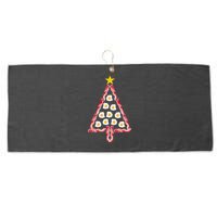 Christmas Breakfast Tree Bacon And Eggs Large Microfiber Waffle Golf Towel