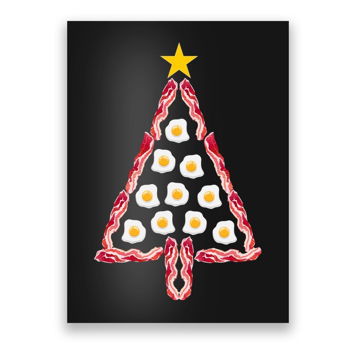 Christmas Breakfast Tree Bacon And Eggs Poster