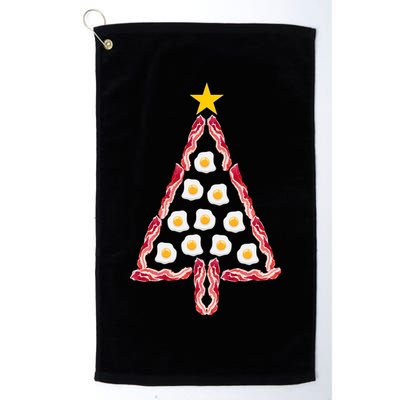 Christmas Breakfast Tree Bacon And Eggs Golf Towel