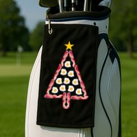 Christmas Breakfast Tree Bacon And Eggs Golf Towel