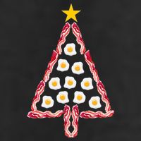 Christmas Breakfast Tree Bacon And Eggs Golf Towel